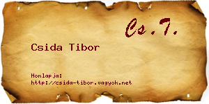 Csida Tibor névjegykártya